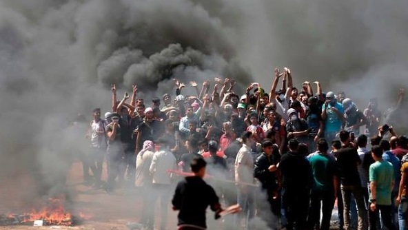 protests on the border between Gaza and Israel