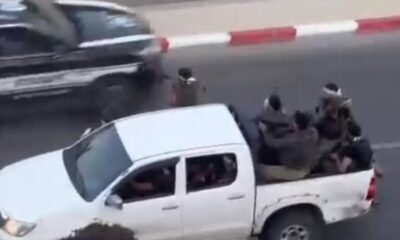 Hamas Terrorists in Sderot on Oct 7th. Credit: Yoseph Haddad’s FB page.