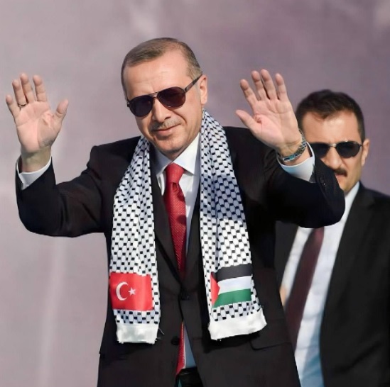 Turkey’s President Erdogan. Credit: סיון כהן הכל כלול FB page.