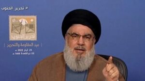 Hassan Nasrallah. Credit: ‘חדשות 13’ FB page.