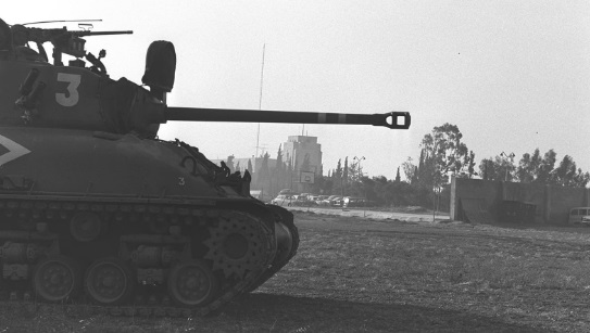 Israeli tank at 1948 war. .Credit: Shay Shalom’s FB page.