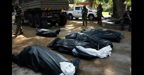 Hamas massacre’s victims. Credit: Gitay Armerman’s FB page.