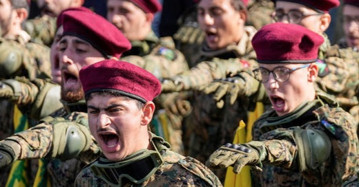 Hezbollah soldiers in Lebanon. Credit: CBN Israel FB page.