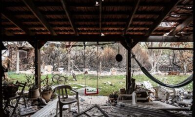 Kfar Aza after October 7th attack. Credit: ‘ח�?ה הייבלום’ FB page.