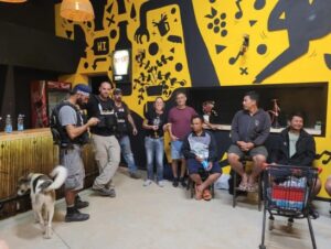 Survivors found in ein Hashlosha on Oct 10th. credit: Lital Peretz’s FB page.